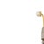 Jewelry - Lapel pin in 19.2K gold and pearl. Portuguese, 20th century; in 19.2 kt gold; with cultured pearl (approx....