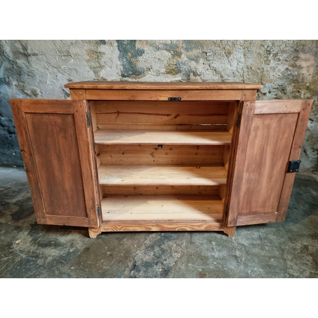 Antique French Pine Cupboard, Early 20th Century For Sale - Image 6 of 14