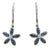 Black Diamond Flower Earrings - 2 Pieces For Sale