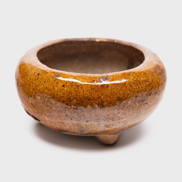 Chinese Vintage Chinese Persimmon Glazed Censer For Sale - Image 3 of 4