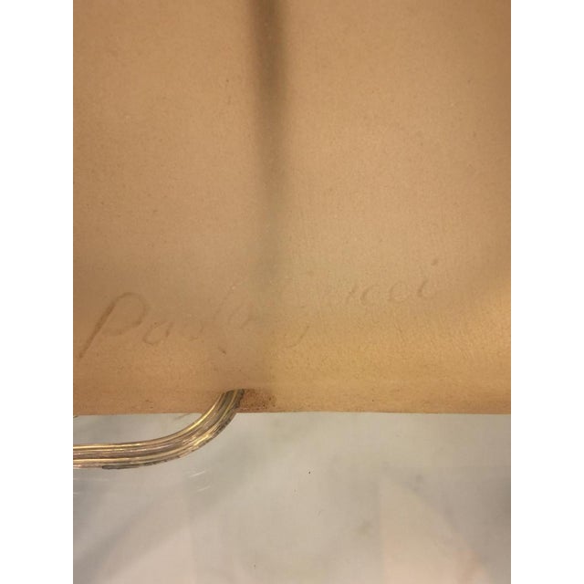 Sculpted Modern Frosted Resin Lamps by Paolo Gucci - a Pair For Sale In Philadelphia - Image 6 of 7