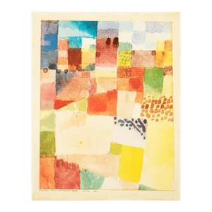 1989 After Paul Klee "Motif From Hammamet", Full-Color Print From France