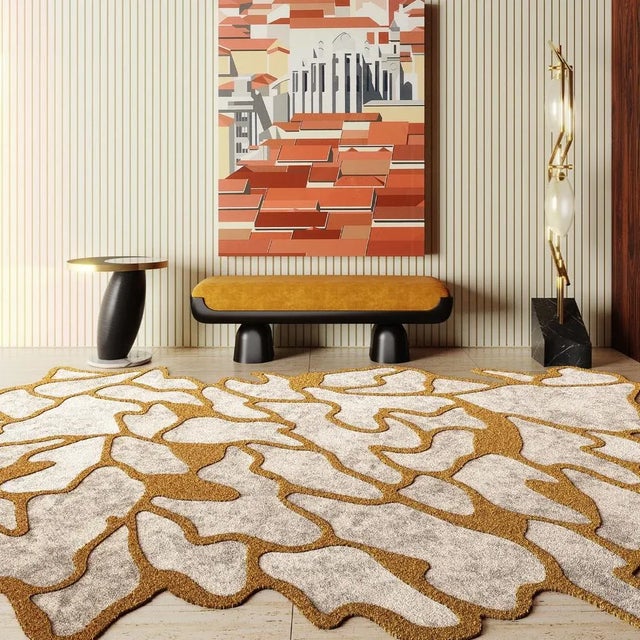 Contemporary Tapis Shaped #40 Modern Eclectic Rug by TAPIS Studio, 2010s For Sale - Image 3 of 4