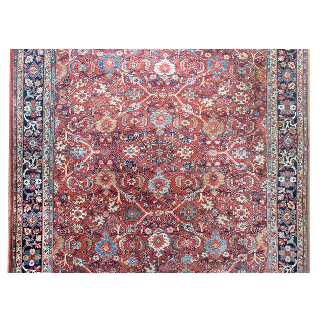 Early 20th Century Persian Sultanabad Rug For Sale - Image 12 of 14