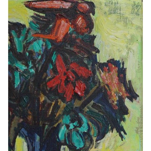 Isis Kischka, Bouquet of Flowers, 1963, Oil on Canvas For Sale - Image 7 of 14