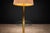 Mid-Century Modern Brass Floor Lamp with Integrated Glass Shelf and Pleated Shade, Italy, 1960s - Lot 902 For Sale - Image 4 of 11