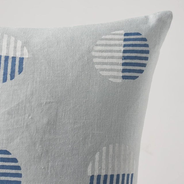 This pillow features Ando Block Print with a knife edge finish. A soft yet contemporary design, Ando Hand-Block Print in...