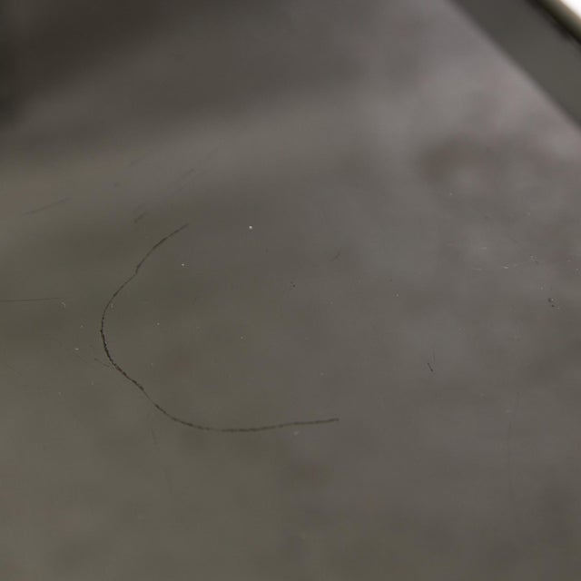 Chrome and Smoked Glass Coffee Table with Golden Stripe, 1970s For Sale - Image 12 of 18