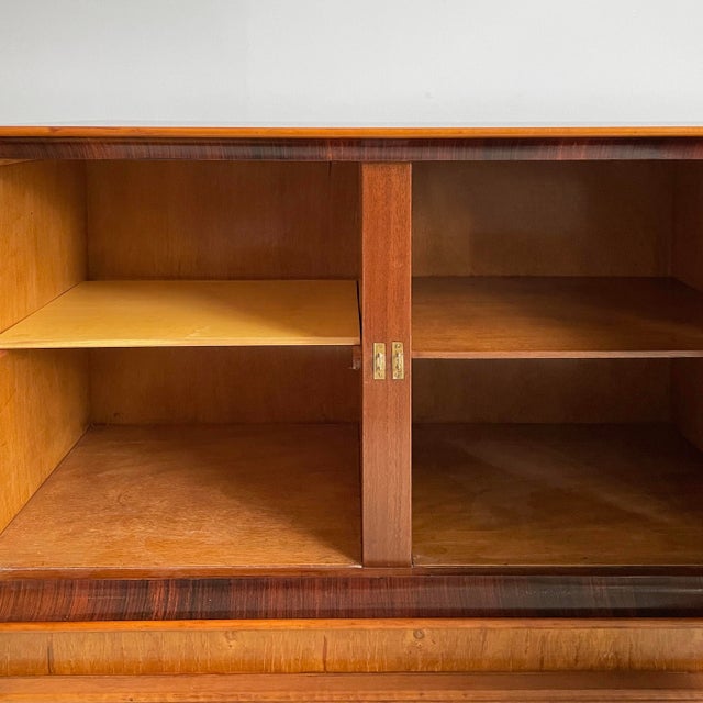 Art Deco Italian Sideboard in Wood and Steel, 1930s For Sale - Image 9 of 17