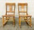 This is a gorgeous pair of vintage oak child rocking chairs. Solid, sturdy, and rock well! Minor cosmetic imperfections...