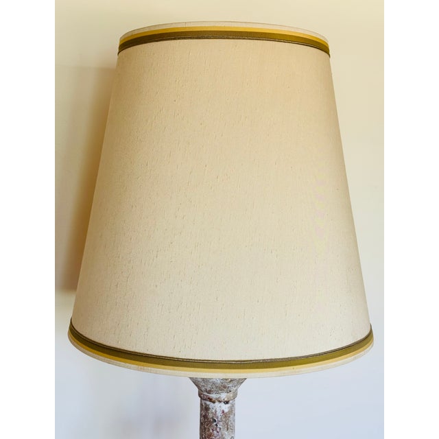 Early 19th Century Swedish Gustavian Wooden Altar Stick Lamp For Sale - Image 14 of 17