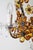 1950s Flower Basket Chandelier with Amber Color Crystals, 1950s For Sale - Image 5 of 18