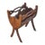 Mid 20th Century Vintage Georgian Style Wood Magazine Rack For Sale