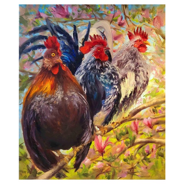 Elena Mardashova, Good, Bad and Ugly, Oil Painting, 2023 For Sale