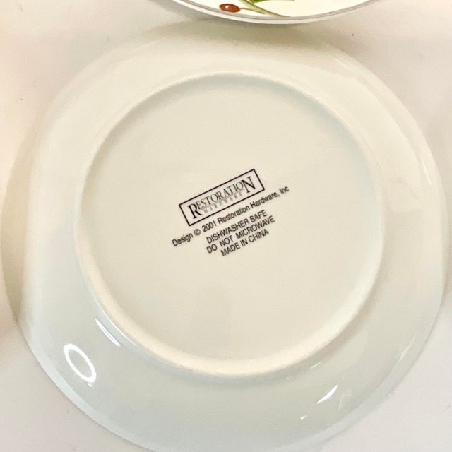 2001 Americana Hollywood Regency Restoration Hardware Holly Berry Salad Plates - Set of 6, Christmas For Sale - Image 14 of 15