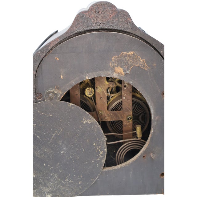 Antique Victorian Rococo Revival Mantel Clock With Ornate Cartouche Dial, Circa 1900 For Sale - Image 15 of 18