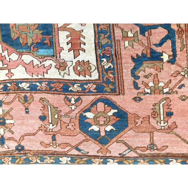 Antique Persian Serapi Rug. 13'6"x 9'6" For Sale - Image 17 of 18
