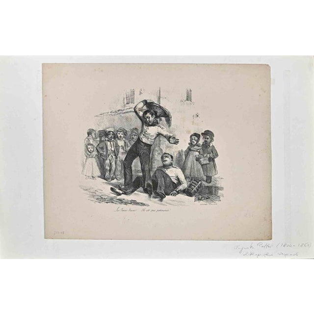 Auguste Raffet, Les Jeans-Jeans, Lithograph, 1850 For Sale - Image 3 of 3
