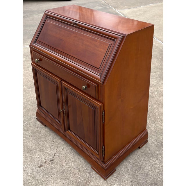English Vintage English Mahogany Secretary Desk For Sale - Image 3 of 10
