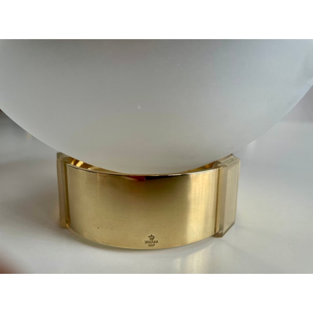 Skultuna Bowl in Glass and Brass by Michael Kurpatov, 1960s For Sale - Image 13 of 14