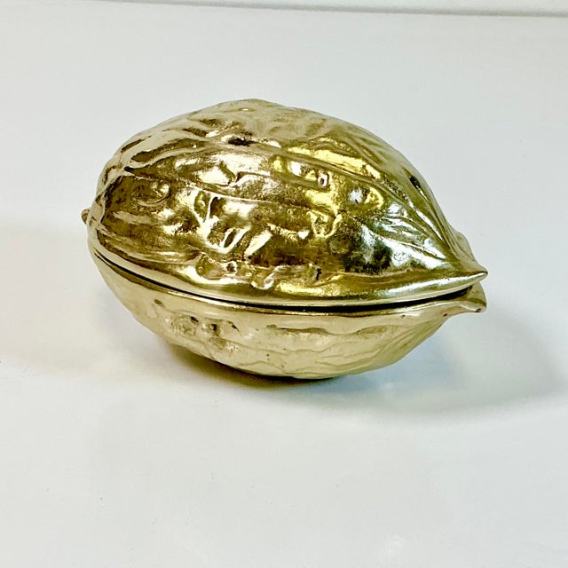 Mid-Century Italian Boho Chic Trompe L’Oeil Walnut Brass Nutcracker. For Sale - Image 13 of 16