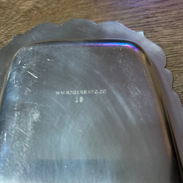 Early 20th Century William Rogers MFG Co Silverplate Tray For Sale - Image 9 of 9