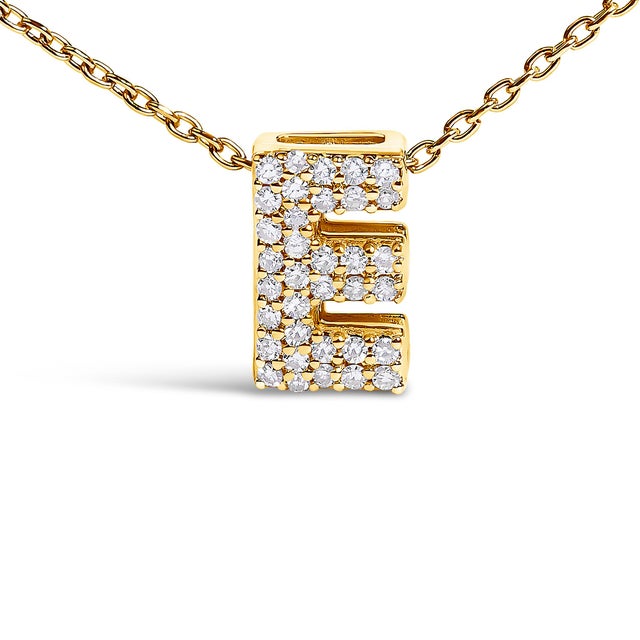 Elegance meets personalized charm in this exquisite pendant, meticulously crafted from radiant 10K yellow gold enhances...