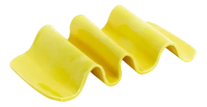 Medium Yellow Wavy Plate by Laura Rubio Bañón