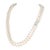 White 1990s Diamond Akoya Pearl Necklace 8 Mm 14k Gold 18 3/4" 2-Strand Certified For Sale - Image 8 of 15