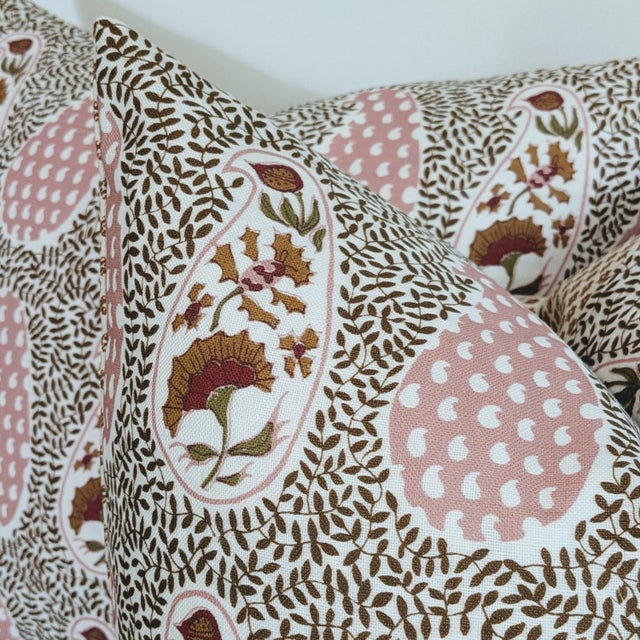 Virginia Kraft Jangal Supreem Pillows With Fermoie Marden Neutral Backs For Sale In Greensboro - Image 6 of 8