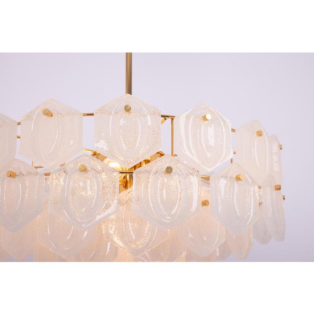 Gilt Brass and Crystal Glass Chandelier from Kinkeldey, Germany, 1970s For Sale - Image 10 of 18
