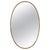 Vintage Oval Mirror in Brass by Gio Ponti, Italy, 1950s For Sale - Image 10 of 10