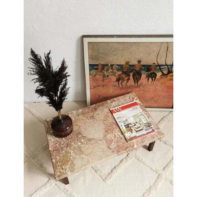 Brown Mid-Century Flower Bench in Marble, 1960s For Sale - Image 8 of 9