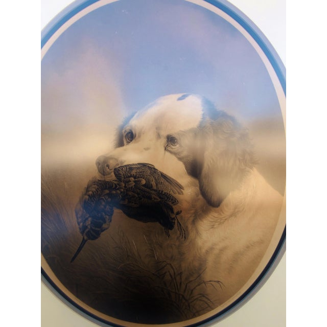 Original 19th century (1885) lithograph by Frank Hatch. Duty done for a setter that has retrieved the hunters harvest....