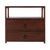 Lark 28 in. W Rectangular Wood 2 Drawer Wide Nightstand with Open Shelf, Walnut For Sale In Chicago - Image 6 of 11