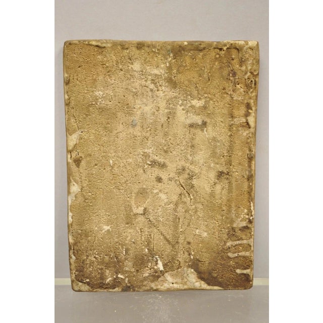 Green Antique Persian Iznik Qajar Style Ceramic Pottery Green Tile Phoenix Rider C4 B For Sale - Image 8 of 10