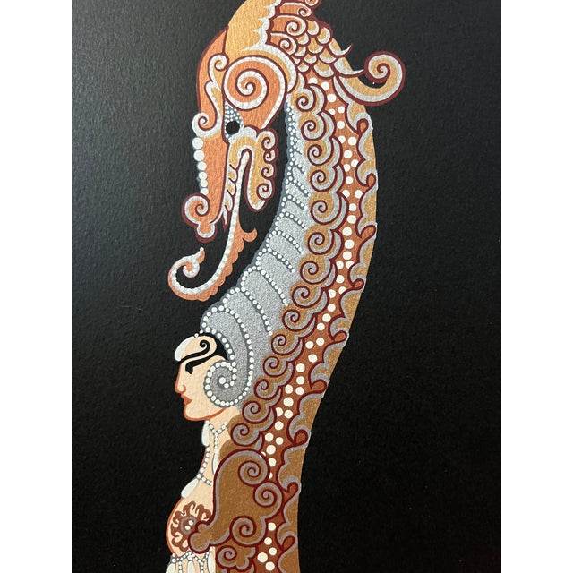 A rare and striking large-format serigraph by the legendary Art Deco master Erté (Romain de Tirtoff, 1892–1990). “Aladdin...