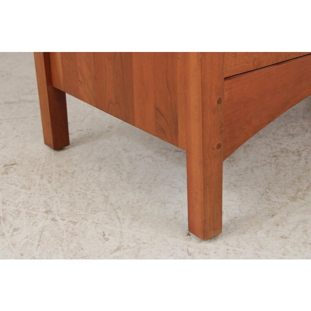 Brown Stickley Arts & Crafts Cherry & Tiger Maple Chest For Sale - Image 8 of 16