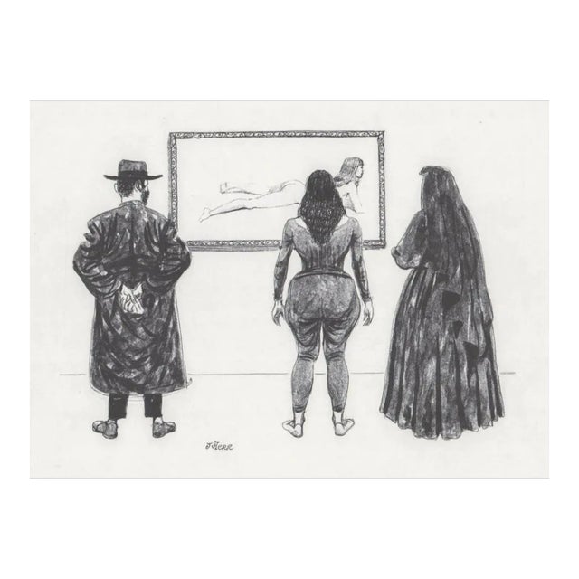 1960s J Herr Art Is for Everyone Lithograph For Sale