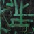 Vintage Abstract Green and Black Painting on Canvas For Sale - Image 4 of 9