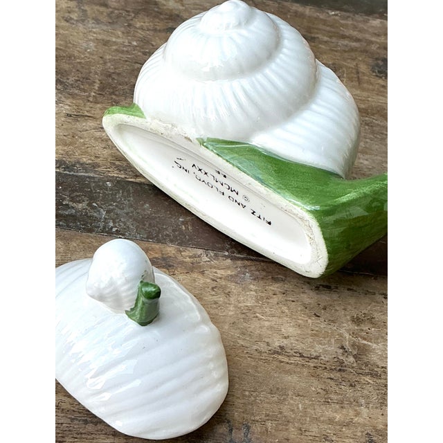 Ceramic Vintage Fitz and Floyd Snail Lidded Bowl For Sale - Image 7 of 12
