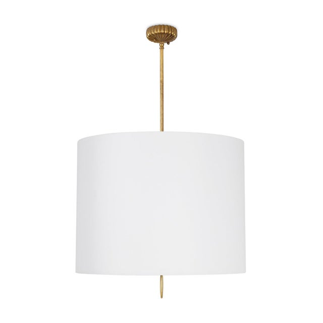 2020s Clove Pendant Large, Natural Linen Shade For Sale - Image 5 of 5