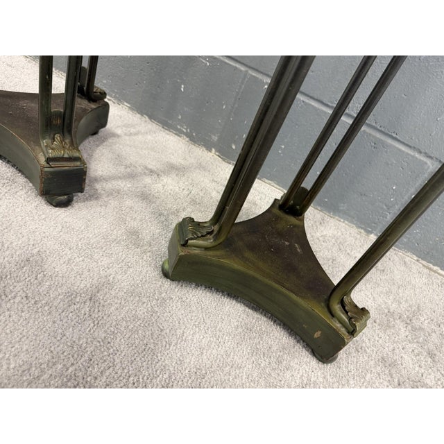 Artd Deco Modern Metal Fern Stands - A Pair of 2 For Sale - Image 11 of 13