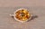 The 88th Avenue: Checkerboard Cut Citrine and Diamond Ring in Yellow Gold For Sale - Image 4 of 11