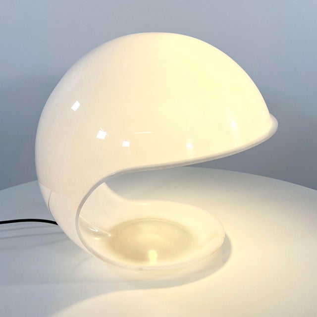 Metal Model 643 Foglia Table Lamp by Elio Martinelli for Martinelli Luce, 1970s For Sale - Image 7 of 9