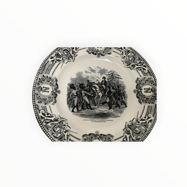 Boch Frères La Louvière Napoleon Commemorative Plates Set of 12 Belgium Made in Belgium c. 1920s-1930s. Each Plate Approx....