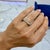 Silver 14k White Gold 1.52ctw Staggered Mixed Multi Shape Diamond Eternity Band Ring, Size 6.5 For Sale - Image 8 of 8