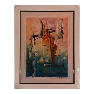 Signed Original David Schluss "Abstract Reflections" For Sale