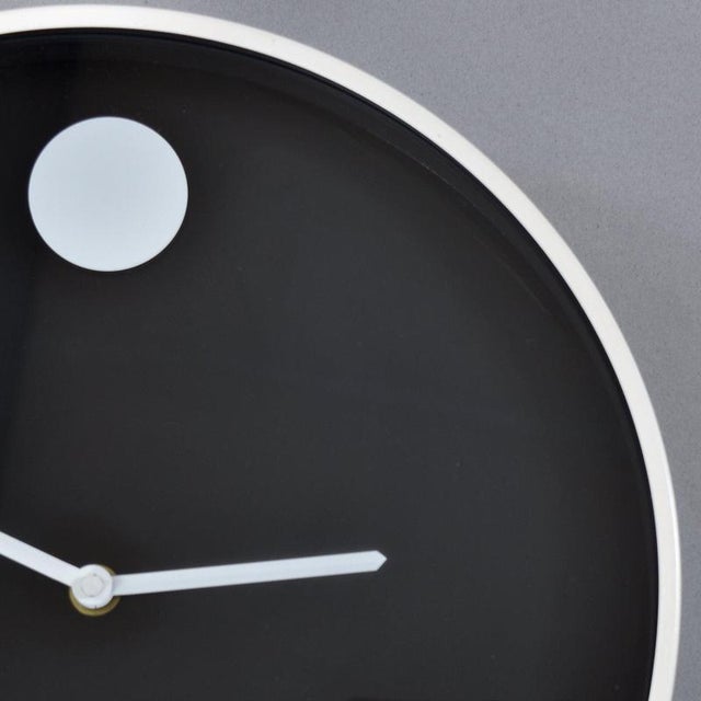 Black Howard Museum Wall Clock by Nathan George for Howard Miller, 1970s For Sale - Image 8 of 12