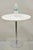 Vintage Mid Century Modern Hugh Acton Round Marble Top Chrome Lollipop Cocktail Drinks Side Table. Circa Mid 20th Century....